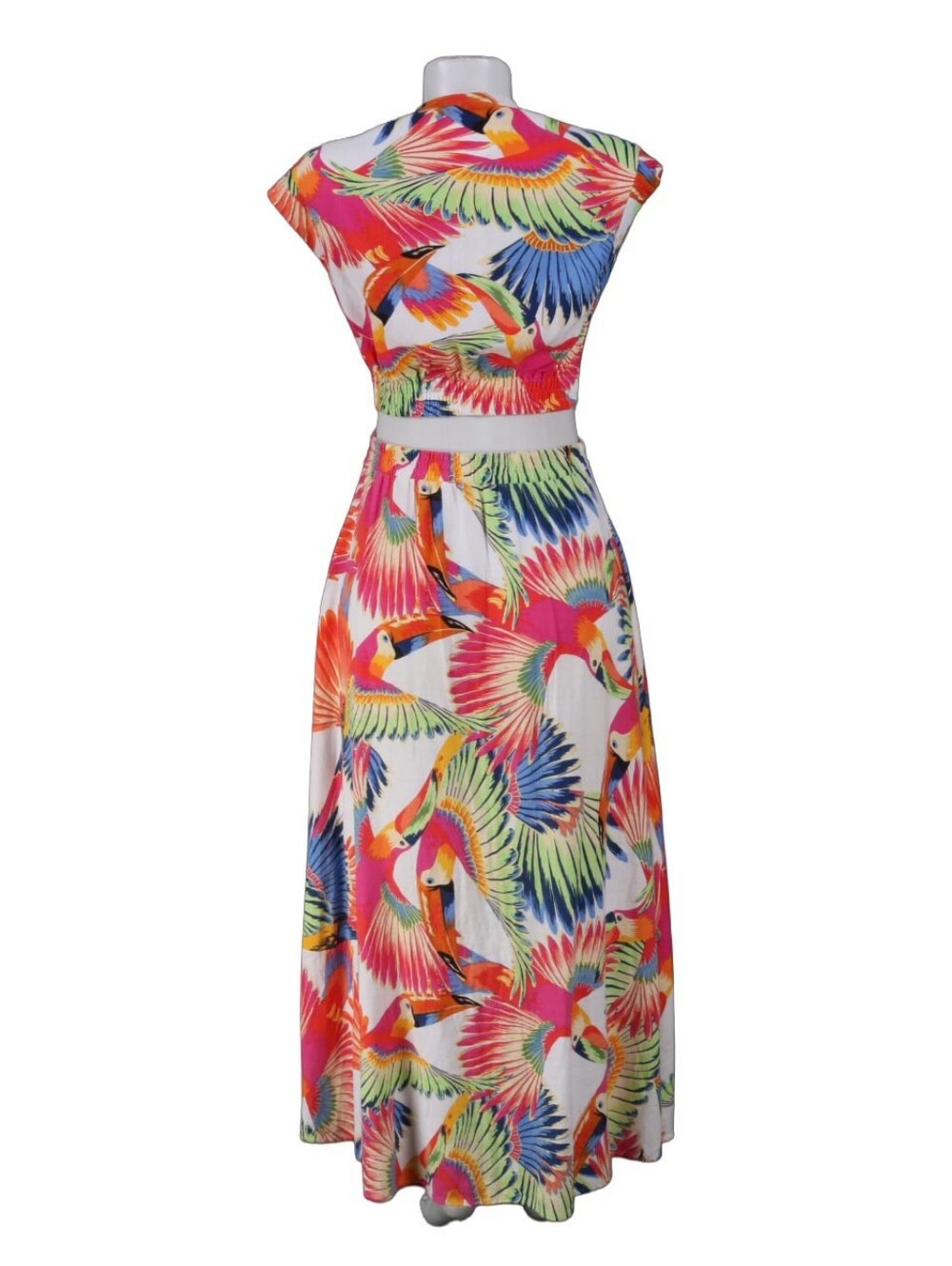 Farm Rio - Midi Skirt and Crop Top - Two-Piece Set - Picture 2 of 12